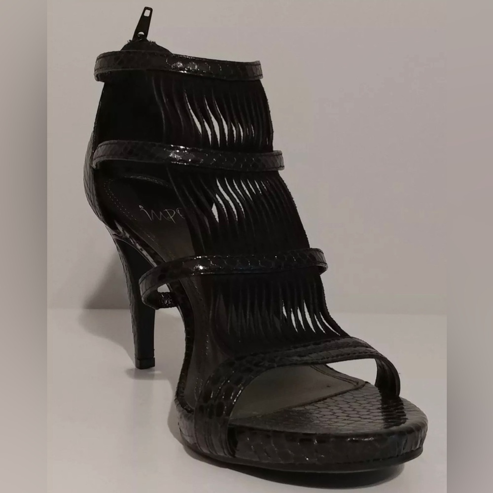 IMPO black snake, embossed heels, size 8M